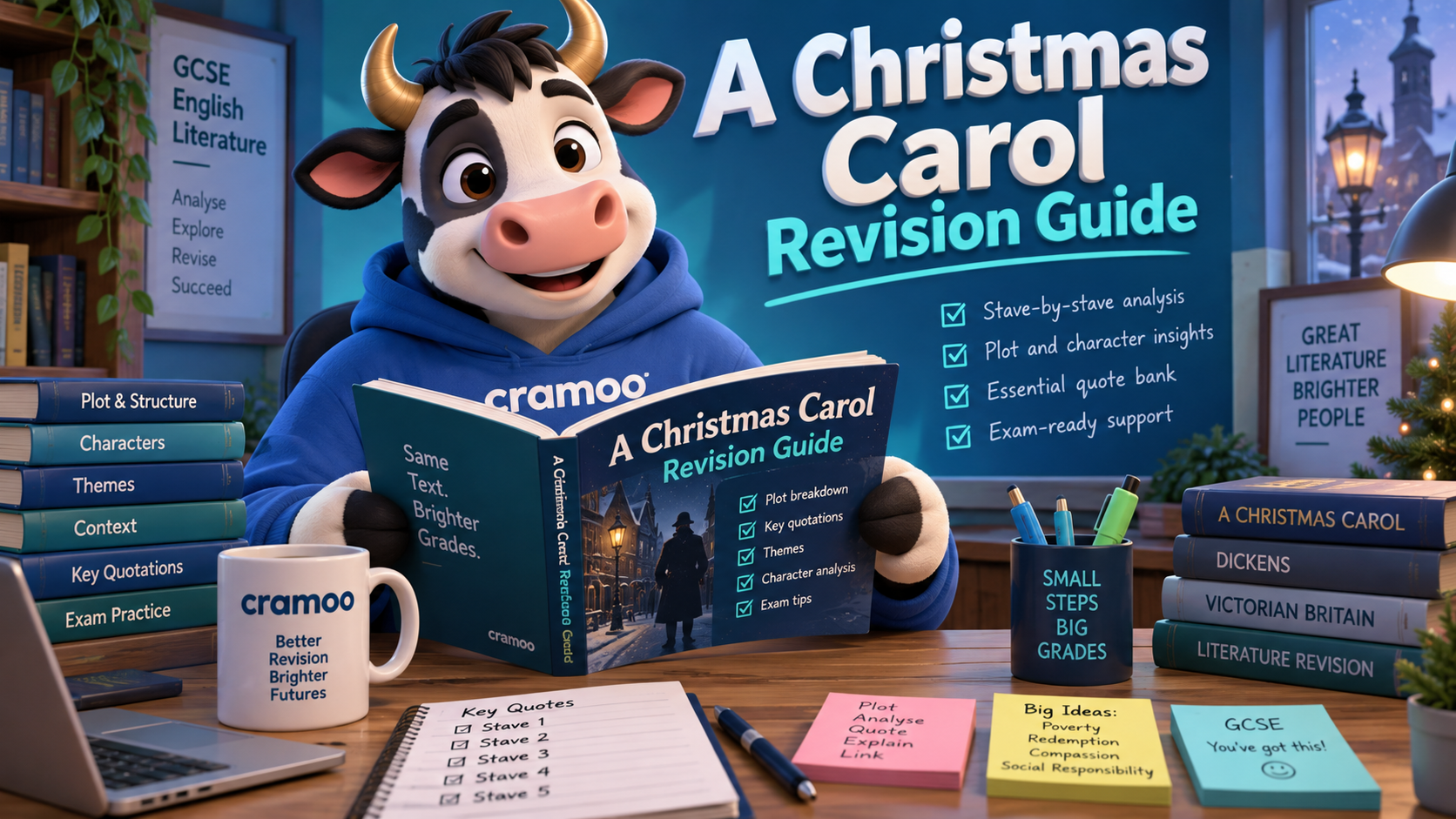 A Christmas Carol Revision Guide — Cramoo revision guide illustration