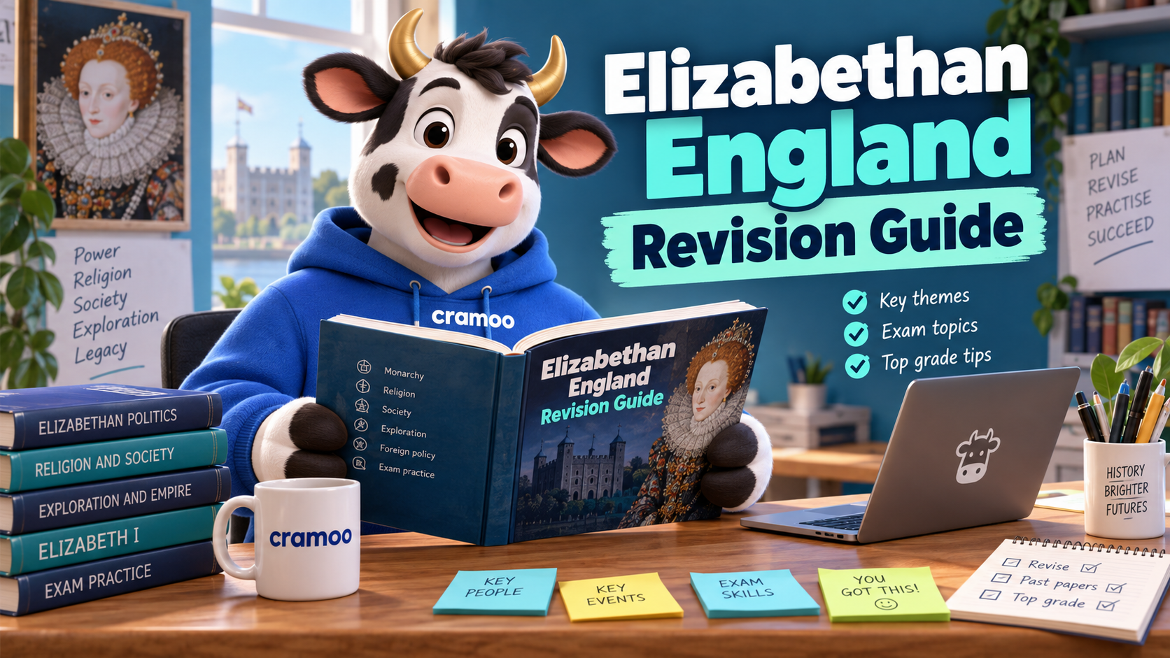 Elizabethan England Revision Guide — Cramoo revision guide illustration