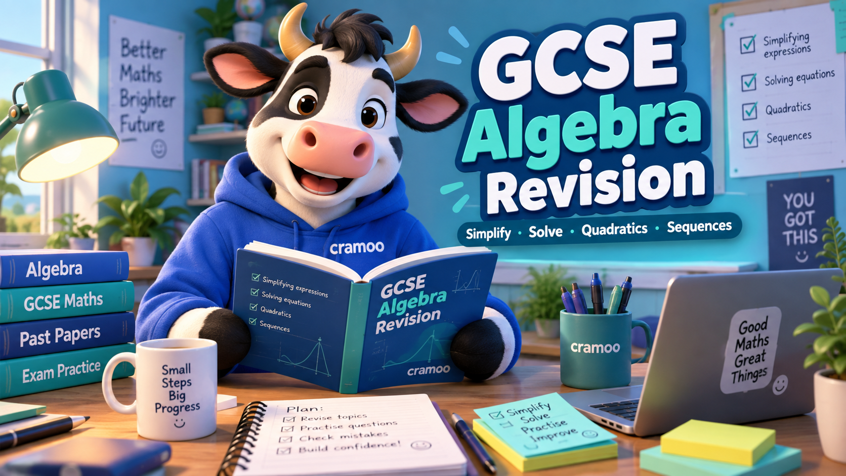 GCSE Algebra Revision — Cramoo revision guide illustration