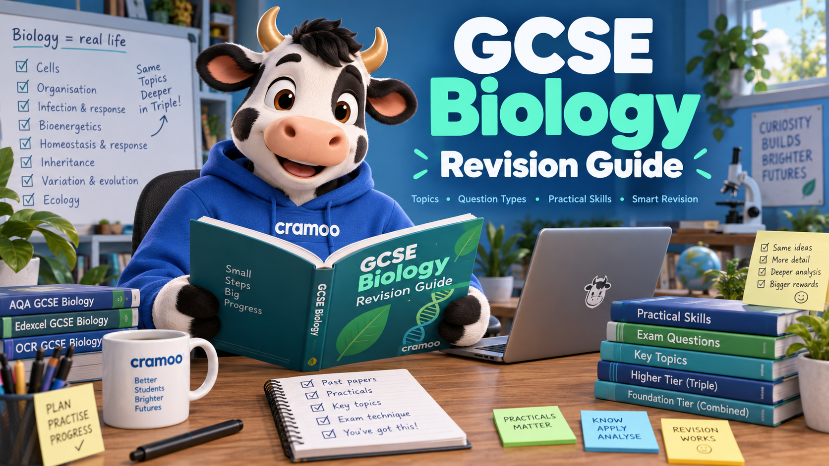 GCSE Biology Revision Guide — Cramoo revision guide illustration