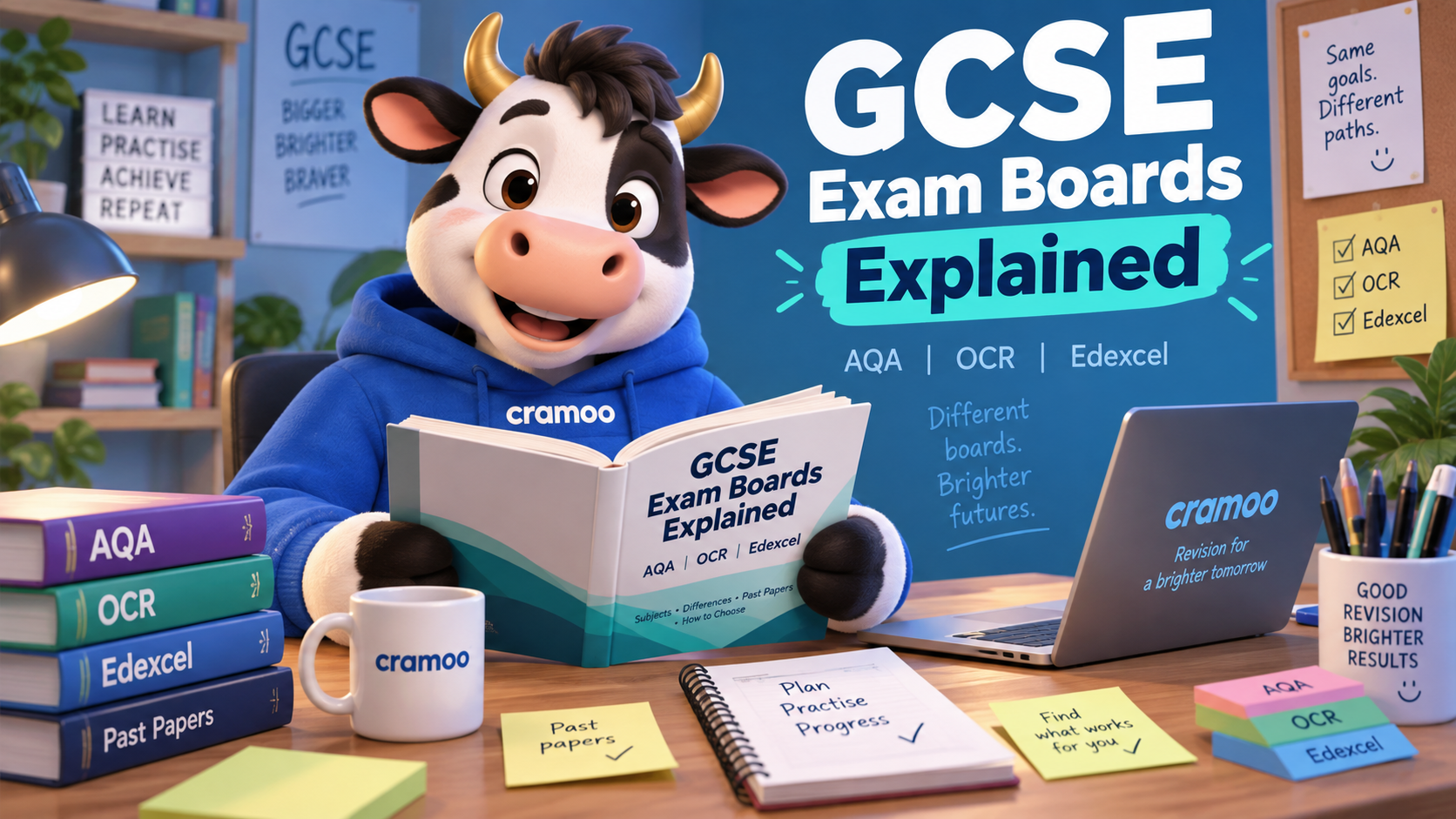 GCSE Exam Boards Explained — Cramoo revision guide illustration