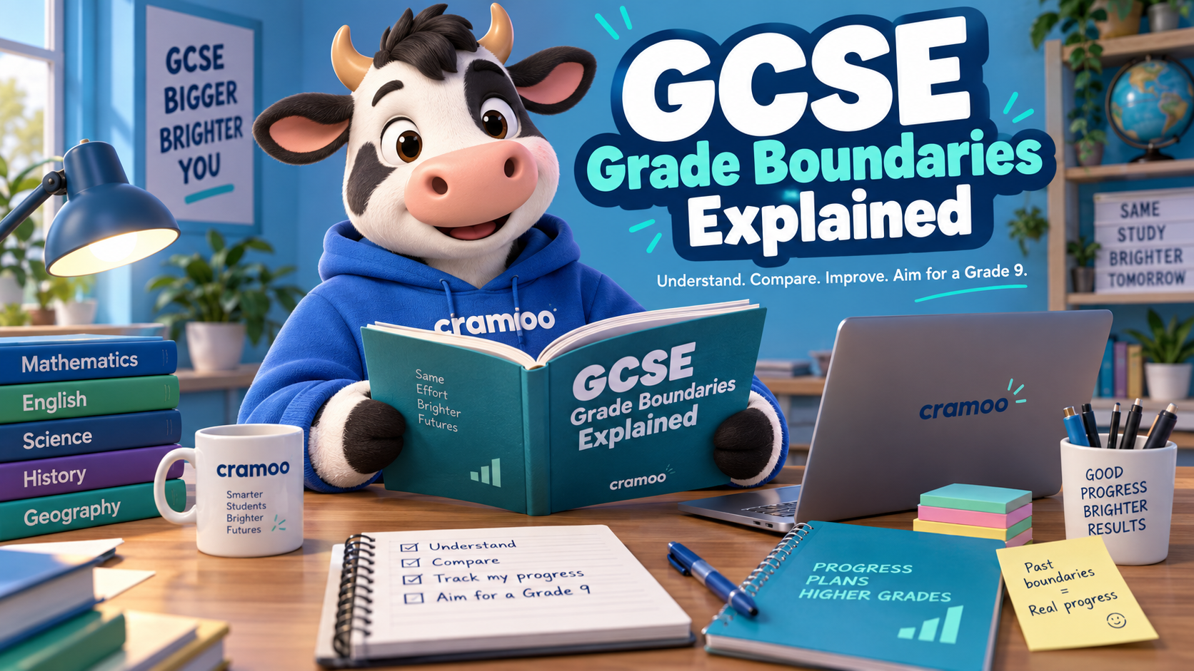 GCSE Grade Boundaries Explained — Cramoo revision guide illustration