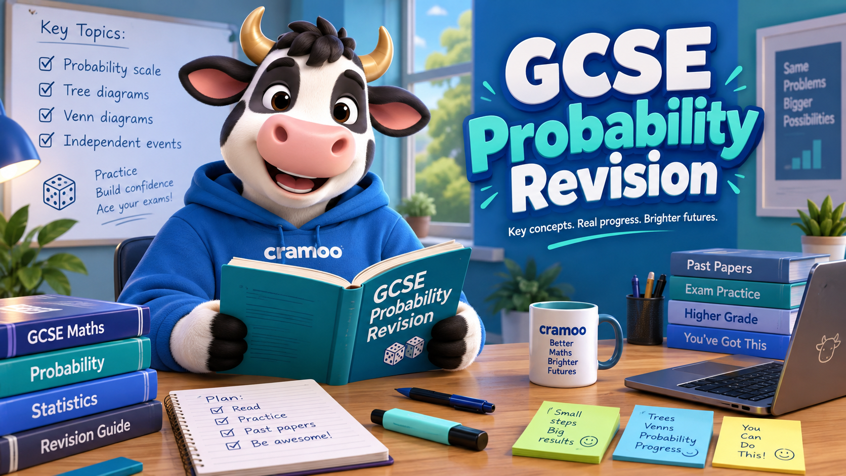 GCSE Probability Revision — Cramoo revision guide illustration
