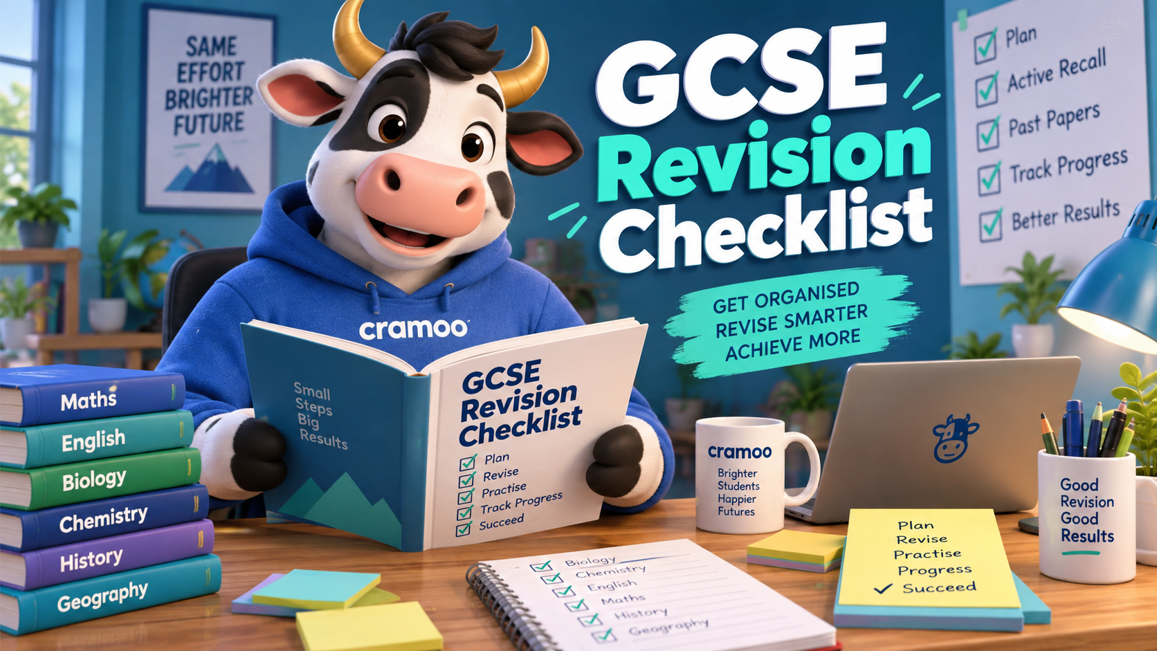 GCSE Revision Checklist — Cramoo revision guide illustration
