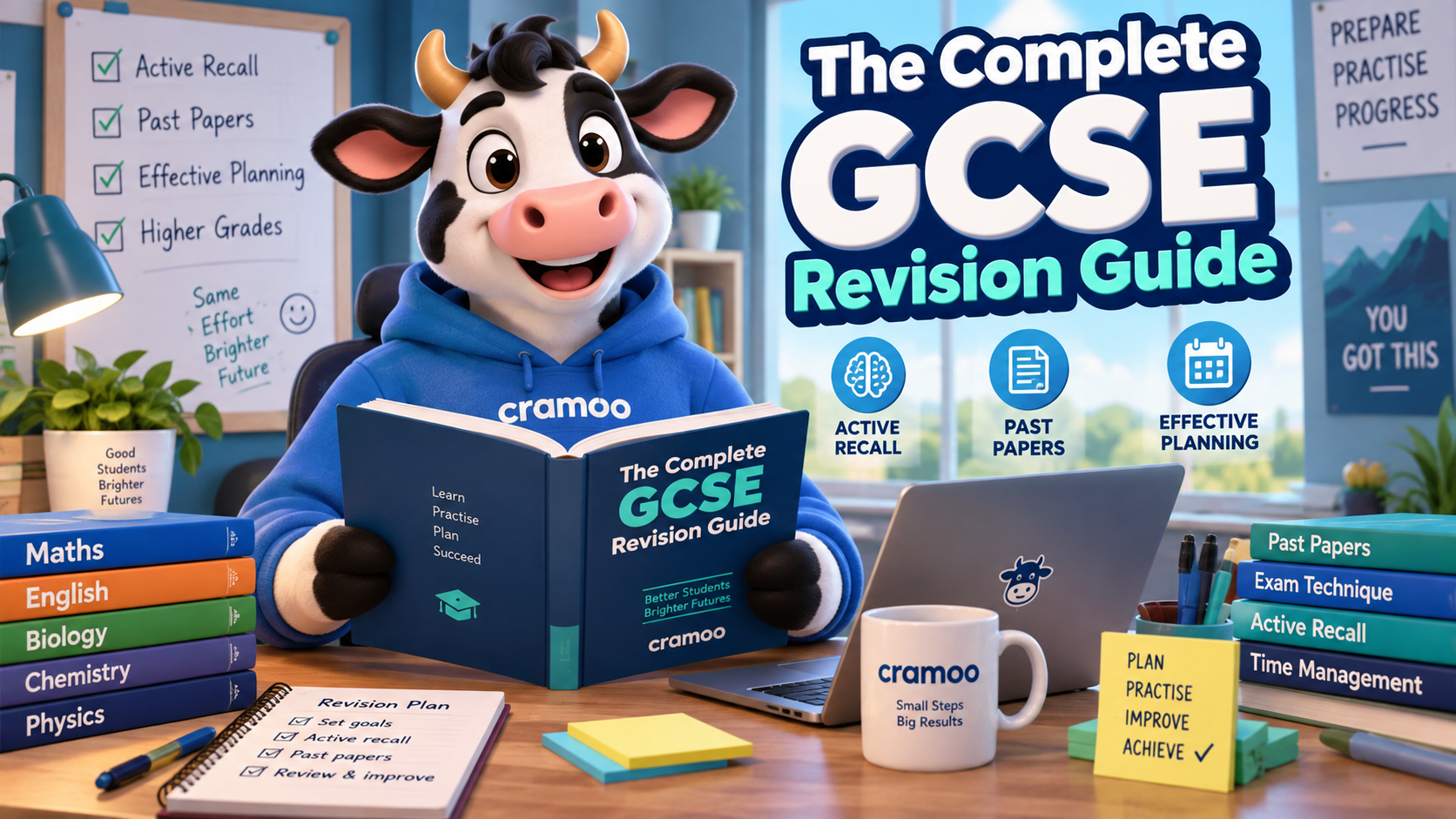 The Complete GCSE Revision Guide — Cramoo revision guide illustration