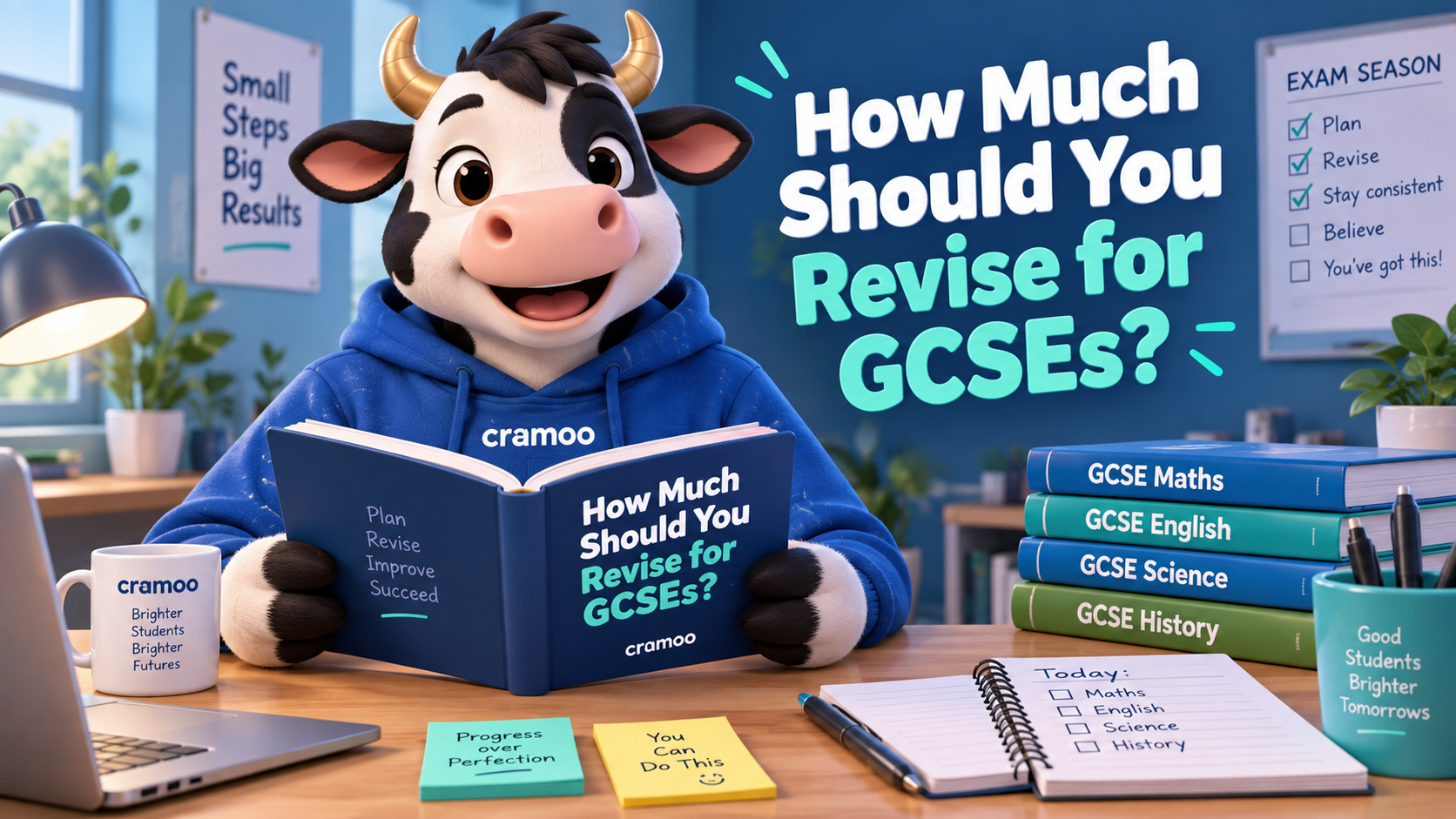 How Much Should You Revise for GCSEs? — Cramoo revision guide illustration