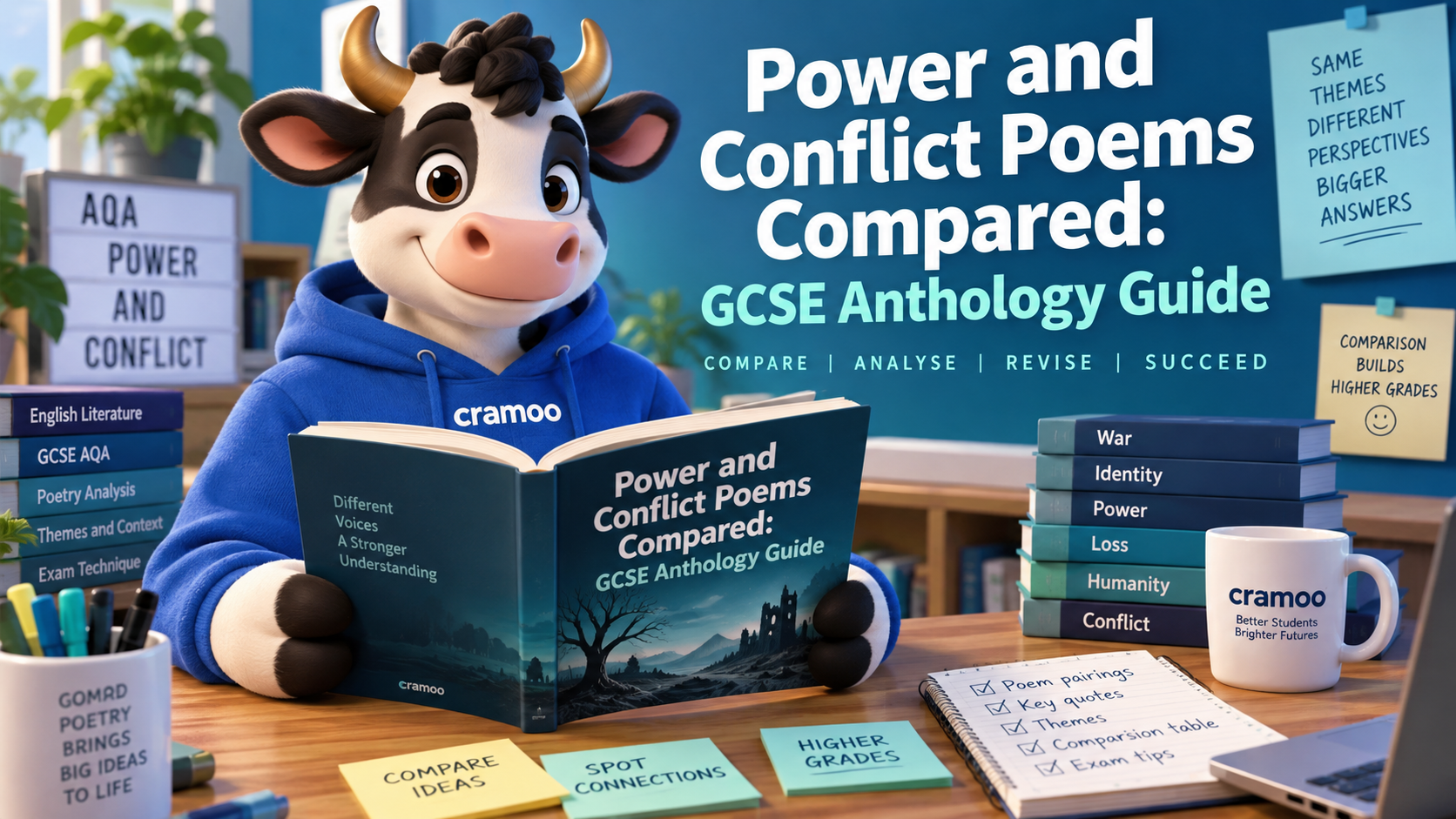 Power and Conflict Poems Compared: GCSE Anthology Guide — Cramoo revision guide illustration